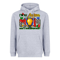 Heather Grey i'm an autism mom what's your superpower Heavyweight Hoodie - Zillion Design Studio
