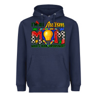 Navy i'm an autism mom what's your superpower Heavyweight Hoodie - Zillion Design Studio