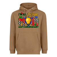 Toasted Coconut i'm an autism mom what's your superpower Heavyweight Hoodie - Zillion Design Studio