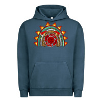 Pigment Midnight Navy firefighter rainbow Urban Hoodie - Artiststas