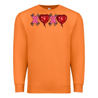 Carrot valentine's day xoxo heart balloon Premium Sweatshirt - RanaPortraitStore