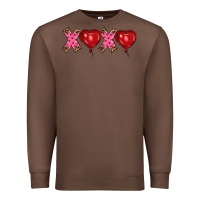 Chestnut valentine's day xoxo heart balloon Premium Sweatshirt - RanaPortraitStore