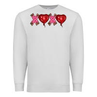Dove Grey valentine's day xoxo heart balloon Premium Sweatshirt - RanaPortraitStore