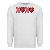 Oatmeal Heather valentine's day xoxo heart balloon Premium Sweatshirt - RanaPortraitStore