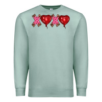 Seafoam valentine's day xoxo heart balloon Premium Sweatshirt - RanaPortraitStore
