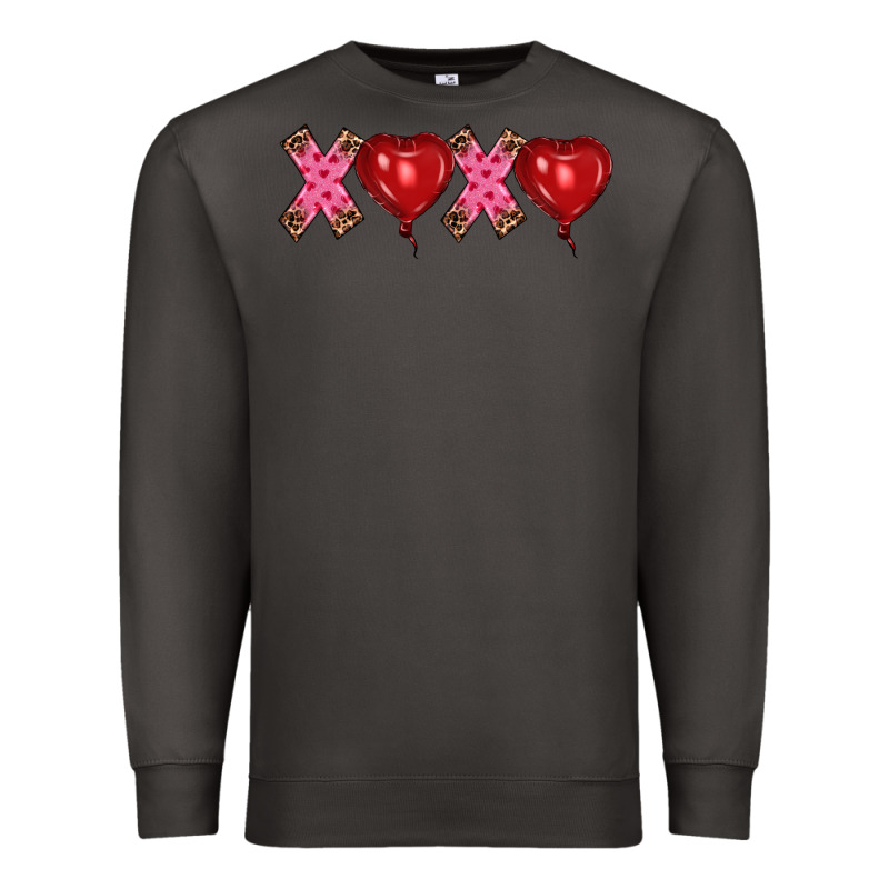 Valentine's Day Xoxo Heart Balloon Premium Sweatshirt by RanaPortraitStore | Teevron