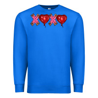 True Royal valentine's day xoxo heart balloon Premium Sweatshirt - RanaPortraitStore