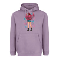 Lavender western pink with stars and cowgirl Heavyweight Hoodie - texasbilliewilder