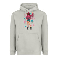 Moon Dust western pink with stars and cowgirl Heavyweight Hoodie - texasbilliewilder