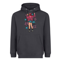 Smoke western pink with stars and cowgirl Heavyweight Hoodie - texasbilliewilder