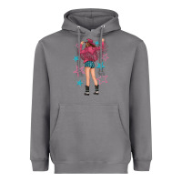 Storm western pink with stars and cowgirl Heavyweight Hoodie - texasbilliewilder