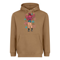 Toasted Coconut western pink with stars and cowgirl Heavyweight Hoodie - texasbilliewilder
