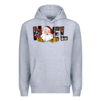 Heather Grey santa noel Premium Hoodie - JahusDesignShop