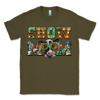 Army Green show mom baby cow Classic Tee - BarkalooDesign