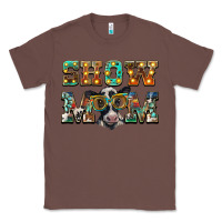 Chestnut show mom baby cow Classic Tee - BarkalooDesign