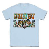 Dusty Blue show mom baby cow Classic Tee - BarkalooDesign