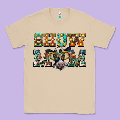 Show Mom Baby Cow Classic Tee Designed By Barkaloodesign