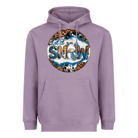 Lavender Let It Snow Heavyweight Hoodie - RanaPortraitStore