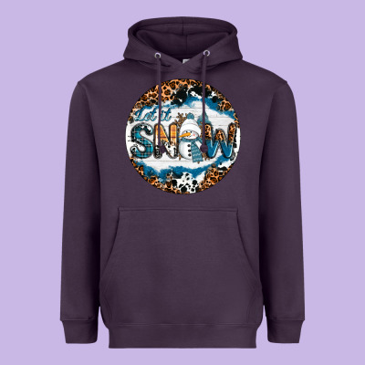 Heavyweight Hoodie Let It Snow