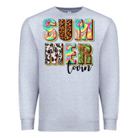 Heather Grey summer lovin Premium Sweatshirt - texasbilliewilder