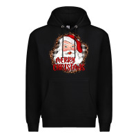 Black merry christmas santa Premium Hoodie - JahusDesignShop