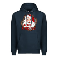 Navy merry christmas santa Premium Hoodie - JahusDesignShop