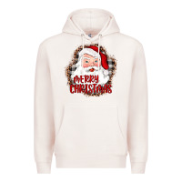 Pale Pink merry christmas santa Premium Hoodie - JahusDesignShop