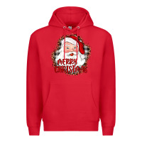 Red merry christmas santa Premium Hoodie - JahusDesignShop