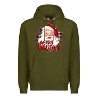 Army Green merry christmas santa Premium Hoodie - JahusDesignShop