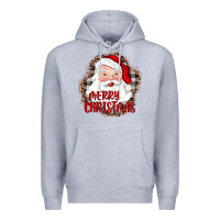 Heather Grey merry christmas santa Premium Hoodie - JahusDesignShop