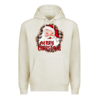 Oatmeal Heather merry christmas santa Premium Hoodie - JahusDesignShop