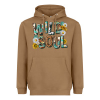 Toasted Coconut western wild soul with sunflowers Heavyweight Hoodie - texasbilliewilder