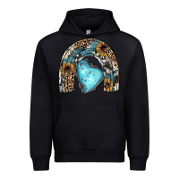 Black sunflower gemstone rainbow Urban Hoodie - JahusDesignShop