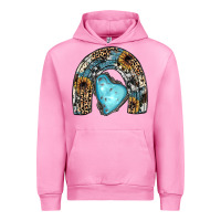 Fuchsia Pink sunflower gemstone rainbow Urban Hoodie - JahusDesignShop