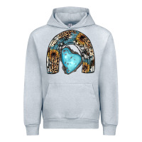 Heather Grey sunflower gemstone rainbow Urban Hoodie - JahusDesignShop