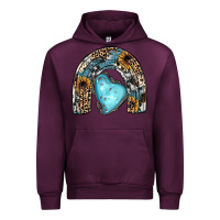 Mauve Wine sunflower gemstone rainbow Urban Hoodie - JahusDesignShop