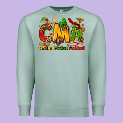 Certified Medical Assistant Juneteenth Premium Sweatshirt Designed By Zillion Design Studio