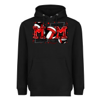 Black mom volleyball Heavyweight Hoodie - Zillion Design Studio