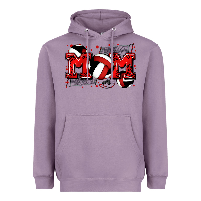 Mom Volleyball Heavyweight Hoodie by Zillion Design Studio | Teevron