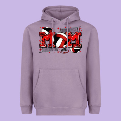Mom Volleyball Heavyweight Hoodie Designed By Zillion Design Studio
