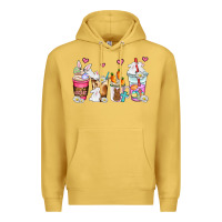 Antique Gold easter coffee cups Premium Hoodie - AdoDesignShop