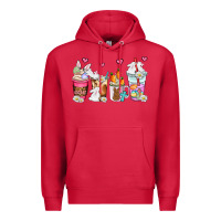 Cardinal easter coffee cups Premium Hoodie - AdoDesignShop