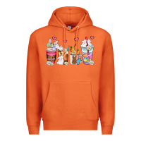 Carrot easter coffee cups Premium Hoodie - AdoDesignShop