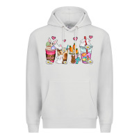 Dove Grey easter coffee cups Premium Hoodie - AdoDesignShop