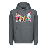 Rock easter coffee cups Premium Hoodie - AdoDesignShop