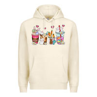 Tofu easter coffee cups Premium Hoodie - AdoDesignShop