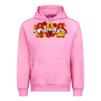 Fuchsia Pink firefighter gnomes Urban Hoodie - Artiststas