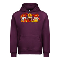 Mauve Wine firefighter gnomes Urban Hoodie - Artiststas