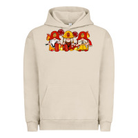 Pigment French Oak firefighter gnomes Urban Hoodie - Artiststas