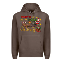 Coffee North Pole Delivery Santa Sleigh Premium Hoodie - Artiststas